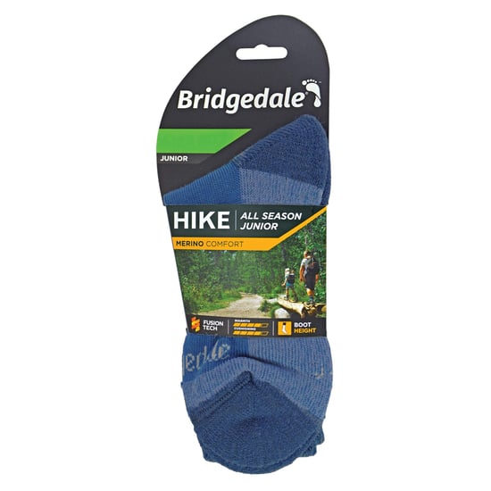 Bridgedale - Calcetines de lana merino para niños - Azul tormenta - Image 2