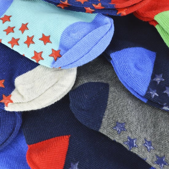 Calcetines antideslizantes para bebé niño | Pack de 10 pares | Snob de calcetines | Calcetines de algodón suave con pinzas de estrella - Estilo 2 - Image 4