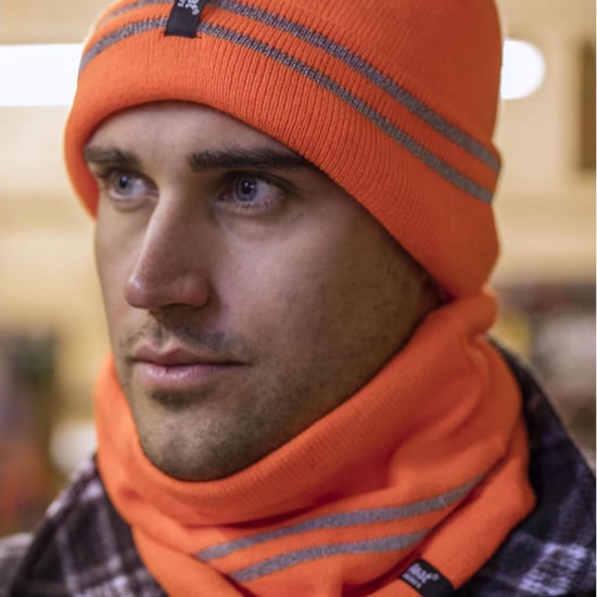 Conjunto de gorro, calentador de cuello y guantes Hi Vis | Calentadores | Ropa de trabajo reflectante para climas extremadamente fríos - Naranja - Image 5