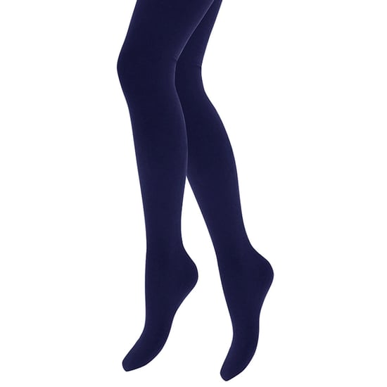 3 Pair Multipack Girls Thermal Tights for Winter | Heat Holders | Kids Fleece Insulated Opaque Tights - Navy - Image 4