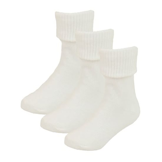 Calcetines de algodón con vuelta para bebé | Pack de 6 pares | Snob de calcetines | Calcetines divertidos para niño y niña - Crema - Image 3
