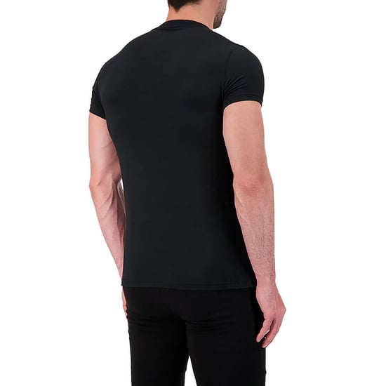 Camiseta Térmica de Manga Corta Transpirable para Hombre - Negra - Image 4