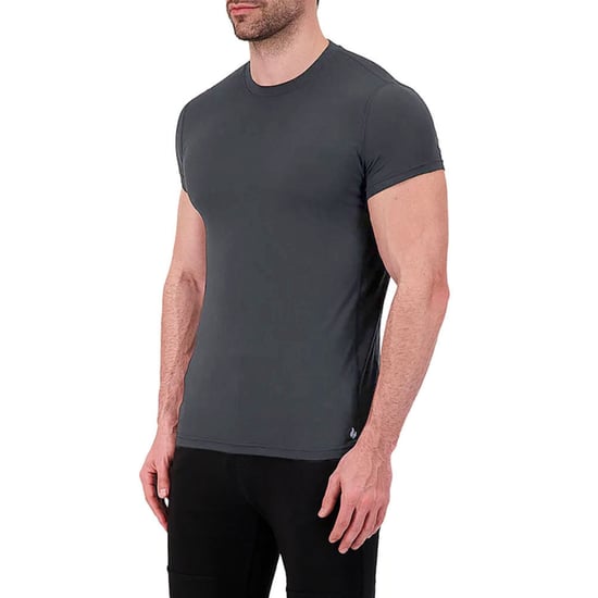 Camiseta Térmica de Manga Corta Transpirable para Hombre - Gris - Image 5