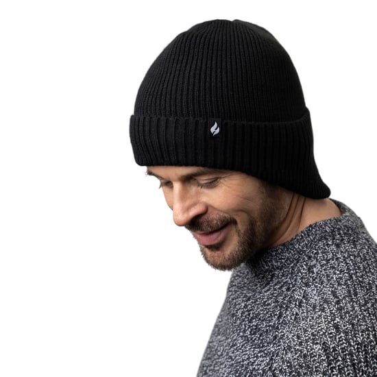 Heat Holders - Gorro Térmico Acrílico de Expedición de Invierno con Cuello Caído para Hombre - Negro - Image 5