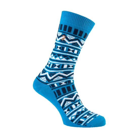Farah - 2 Pares de Calcetines de Algodón Gruesos para Hombre con Patrón Vintage Divertido y Colorido - FVS008COB - Image 3