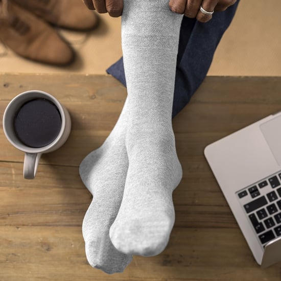 IOMI - Paquete múltiple de 12 pares de calcetines diabéticos de bambú para hombre - Blanco - Image 4