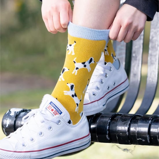 1 Paquete de Calcetines de Bambú para Damas con Patrón de Perro Novelty - Image 3