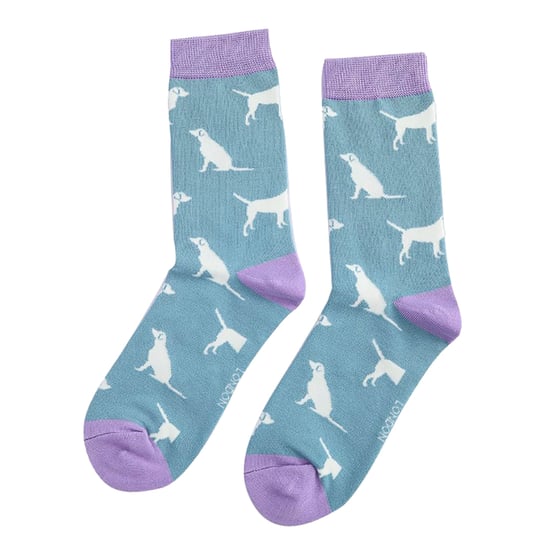 1 Paquete de Calcetines de Bambú para Damas con Patrón de Perro Novelty - Image 5