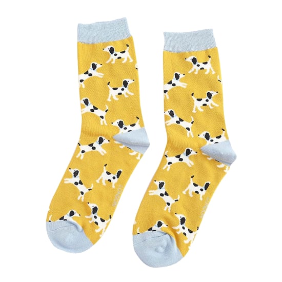1 Paquete de Calcetines de Bambú para Damas con Patrón de Perro Novelty - Image 5