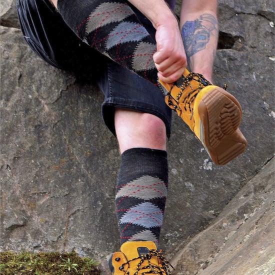 Paquete de 12 pares de calcetines de lana de cordero para hombre | Snob de calcetines | Calcetines finos y suaves de nido de abeja con estampado de Argyle - Gris - Image 4
