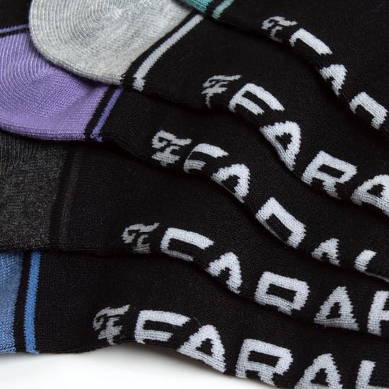 10 Pares de Calcetines de Bambú para Hombre | Farah | Striped Cushioned Ankle Socks - Black Stripe - Image 3