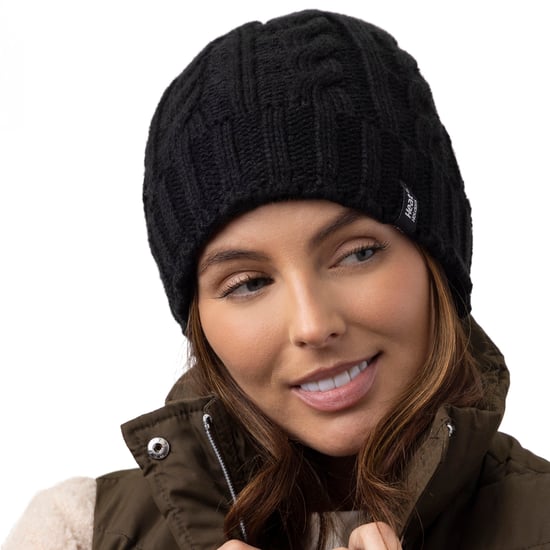 Set de Guantes y Bufanda de Punto para Mujer - Negro - Image 3