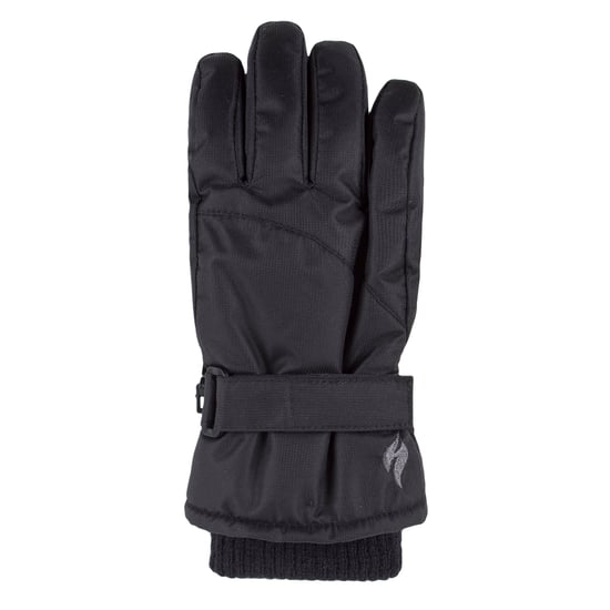 Calentadores - Guantes de esquí al aire libre para niños | Invierno cálido impermeable / a prueba de viento guantes térmicos de lana para la nieve - Negro - Image 4