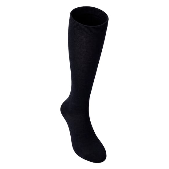 12 Pair Multipack Girls Knee High Socks | Breathable Long Cotton School Socks | Color Option - Grey, Black, White, Blue - Negro - Image 3