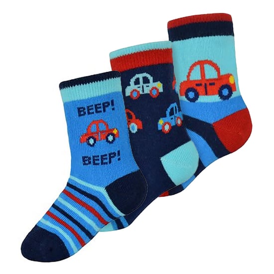 Calcetines de algodón para niños con diseño de coches y camiones | Paquete de 6 pares | Snob | Calcetines para niños - Cars - Image 4