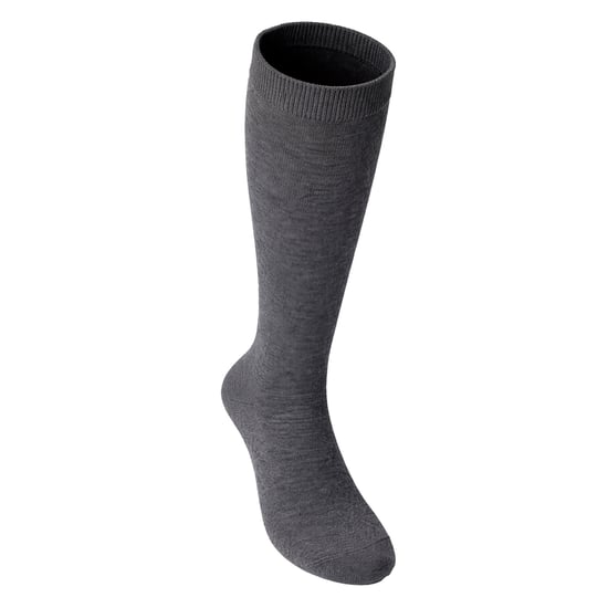 12 Pair Multipack Girls Knee High Socks | Calcetines Escolares de Algodón Largos y Transpirables | Opción de Color - Gris, Negro, Blanco, Azul - Gris - Image 3