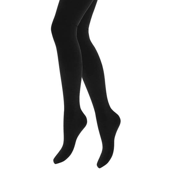 3 Pair Multipack Girls Thermal Tights for Winter | Heat Holders | Kids Fleece Insulated Opaque Tights - Black - Image 4