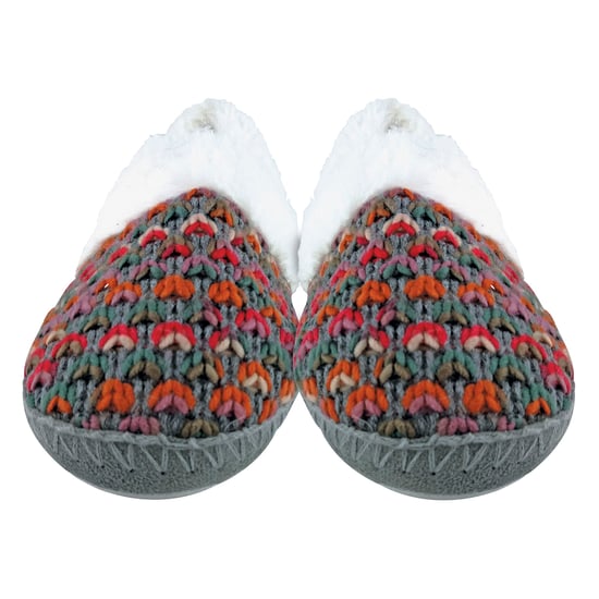 Dunlop - Ladies Cute Fluffy Plush Winter Warm Luxury Comfort Knitted House Slippers - Image 3