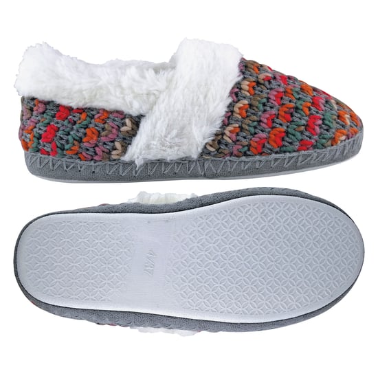 Dunlop - Ladies Cute Fluffy Plush Winter Warm Luxury Comfort Knitted House Slippers - Image 5