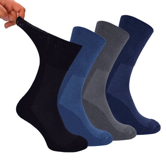 4 Pares Multipack Calcetines Diabéticos de Bambú para Hombre | Dr.Socks | Calcetines Diabéticos No Elásticos Extra Anchos para Pies Hinchados - BNG - Image 2