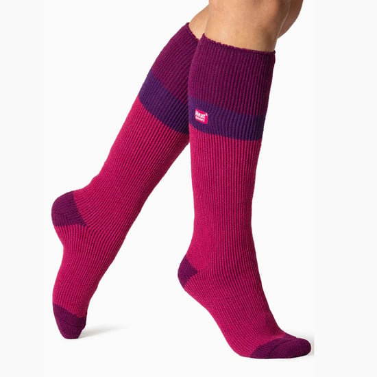 Heat Holders - 3 Pack Ladies Thermal Knee High Ski Socks | WoMens Thick Winter 2.3 TOG Long Skiing Socks - Rosa Claro / Frambuesa - Image 5