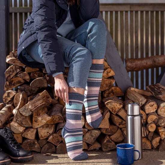 Calentadores - Calcetines térmicos de invierno para mujer | Calcetines de interior y exterior | Calcetines de peluche | Regalos para mujer - Fucsia oscuro / Berry (Tuscuny) - Image 3