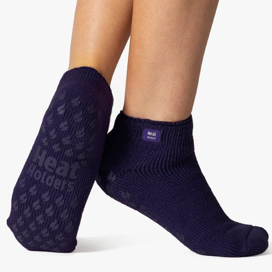 Calcetines Tobilleros con Pinzas - 3 Pares Multipack Ladies Ankle Slipper Socks with Grippers - Deepest Plum - Image 3
