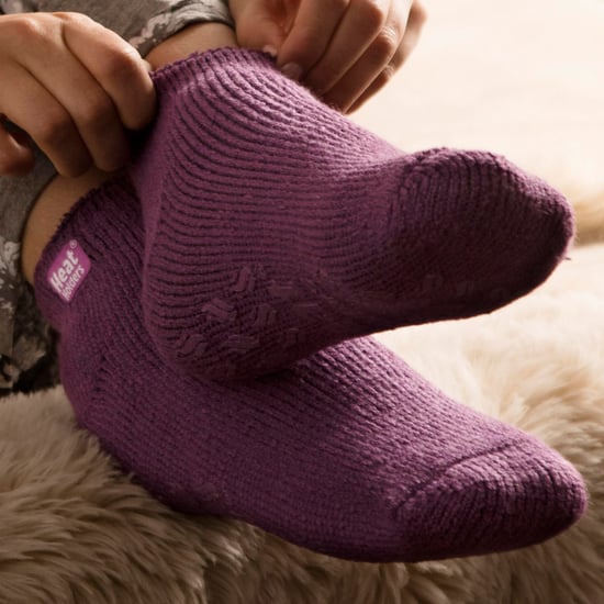 Calcetines Tobilleros con Pinzas - 3 Pares Multipack Ladies Ankle Slipper Socks with Grippers - Deepest Plum - Image 4