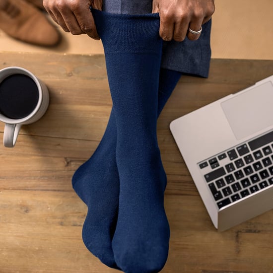 12 Pares Multipack Gentle Grip Top Diabetic Socks | IOMI | Mid Calf Loose Top Non Elastic Cotton Socks with Handlinked Seamless Toe - Black / Navy / Grey - Image 4