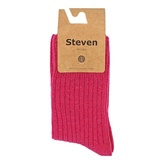 Womens Wool Dress Socks | Steven | Calcetines calientes transpirables para señoras - Rosa - Image 2