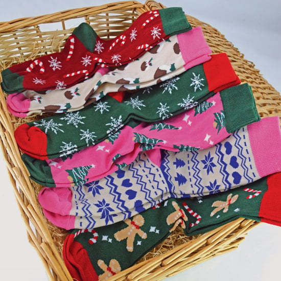 Calcetines de Navidad para Mujer | Calcetines Snob | Calcetines de Navidad de colores | Regalo para Ella - 6 Pack - Image 5