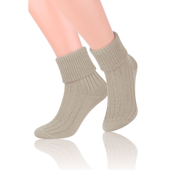 3 Pares Calcetines de Lana para Mujer - Beige - Image 4