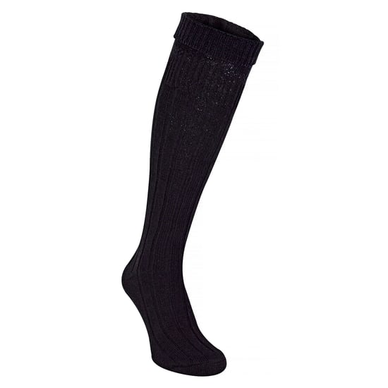 Calcetines largos de lana para hombre | Calcetines altos de rodilla | Calcetines largos transpirables para hombre - Negro - Image 4