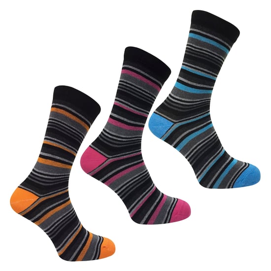 12 Pares Multipack Calcetines Rayas Algodón Hombre | SOCK SNOB | 12 Pares Multipack | Calcetines Rayas Naranja Morado Rosa Azul y Rojo - Surtidos - Image 4