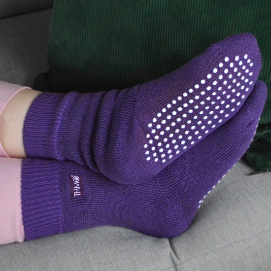 THMO - 3 pares de calcetines transpirables para mujer con forro polar - Morado - Image 5