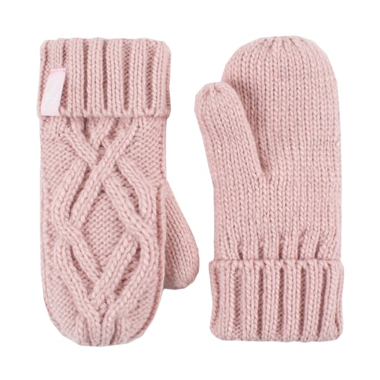 Heat Holders - Set de gorro y guantes de punto de bolita para niña - Rosa oscuro - Image 4