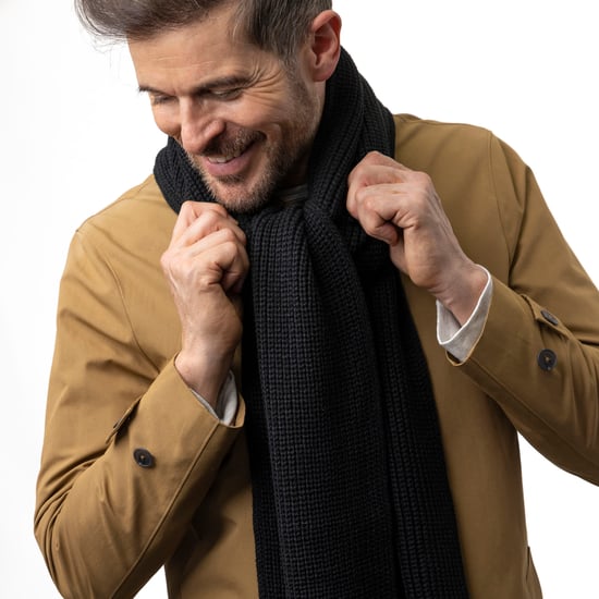 Gorro de punto para hombre Bufanda Guantes | Calentadores | Suave forro polar de lujo Juego de invierno para el clima frío - Negro - Image 5