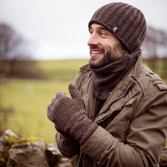 Heat Holders - Gorro de invierno de forro polar térmico, calentador de cuello y guantes para hombre - Gris - Image 4