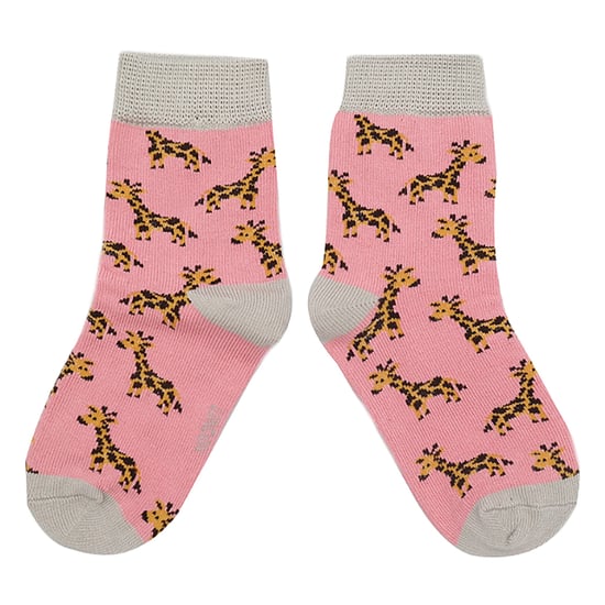 Miss Sparrow - Pack de 2 Calcetines de Bambú con Dibujos de Animales para Niñas - Jirafas - Image 3