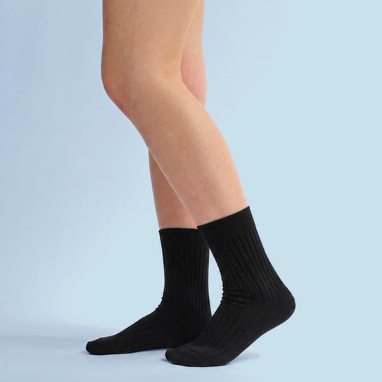 Paquete múltiple de 12 pares de calcetines 100% algodón para niños y niñas - Negro - Image 4