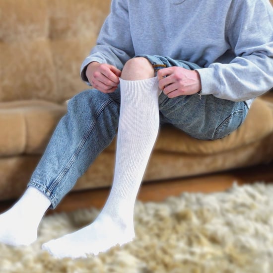 Calcetines Diabéticos para Hombre | Dr.Socks | Calcetines de Bambú Extra Anchos y Largos para Piernas Hinchadas - Blanco - Image 5