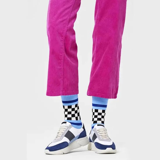 Calcetines a Rayas Verificados | Happy Socks | Calcetines con Diseño de Cuadros de Moda | Calcetines de Regalo Divertidos - Azul - Image 3