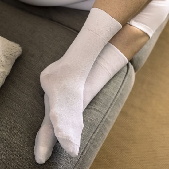 IOMI - Paquete múltiple de 12 pares de calcetines diabéticos de bambú para mujer - Beige - Image 5