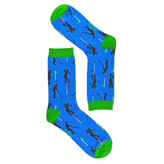Mr Heron - Calcetines de Golf Divertidos para Hombre - Golfistas (Azul) - Image 3