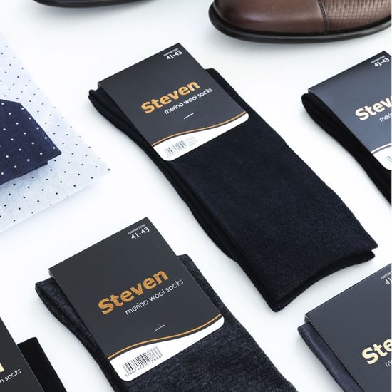 Steven - 3 Pares Multipack Mens Original Merino Wool Socks - Negro - Image 4