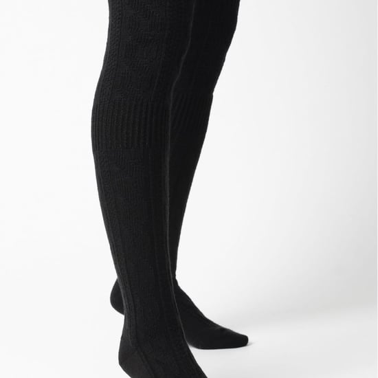 Womens Over The Knee Wool Socks | Steven | Invierno Caliente Calcetines Largos Gruesos - Negro - Image 3