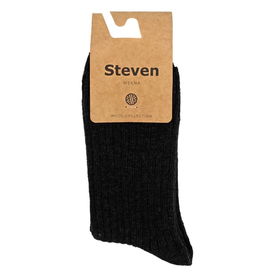 Womens Wool Dress Socks | Steven | Calcetines calientes transpirables para señoras -Negro - Image 2