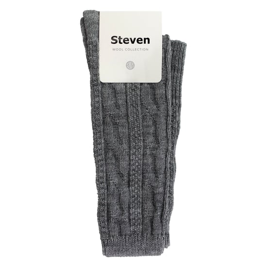 Womens Over The Knee Wool Socks | Steven | Invierno Caliente Calcetines Largos Gruesos - Gris - Image 2