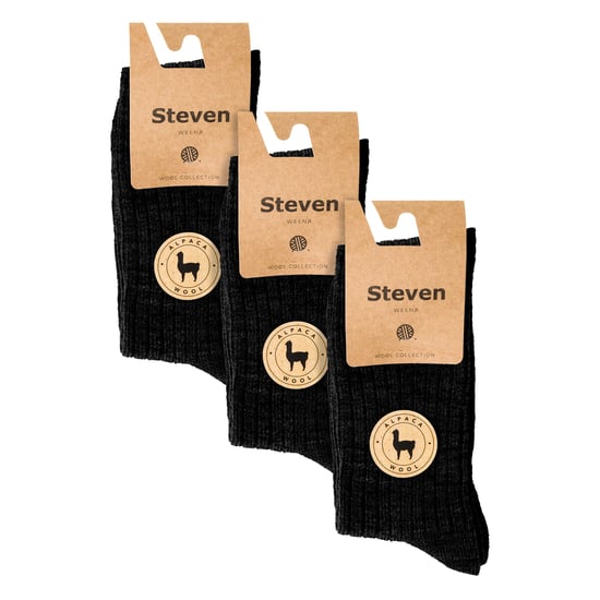 3 Pares Multipack Calcetines de Alpaca para Hombre - Negro - Image 2