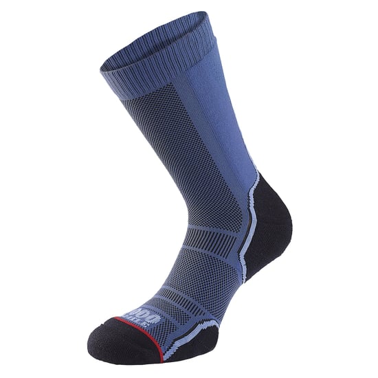 1000 Mile - Pack de 2 Calcetines de Lana Merino Transpirables de una Capa para Hombre Trek - Azul Marino / Carbón - Image 4